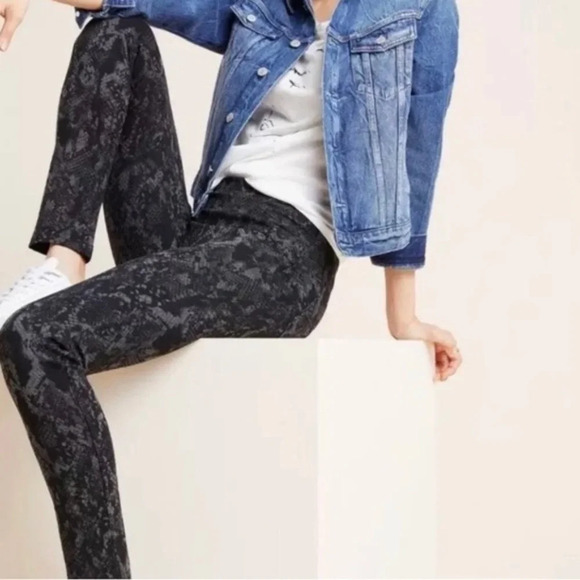 Sanctuary Anthropologie Black Snake Leggings XS - Picture 2 of 8